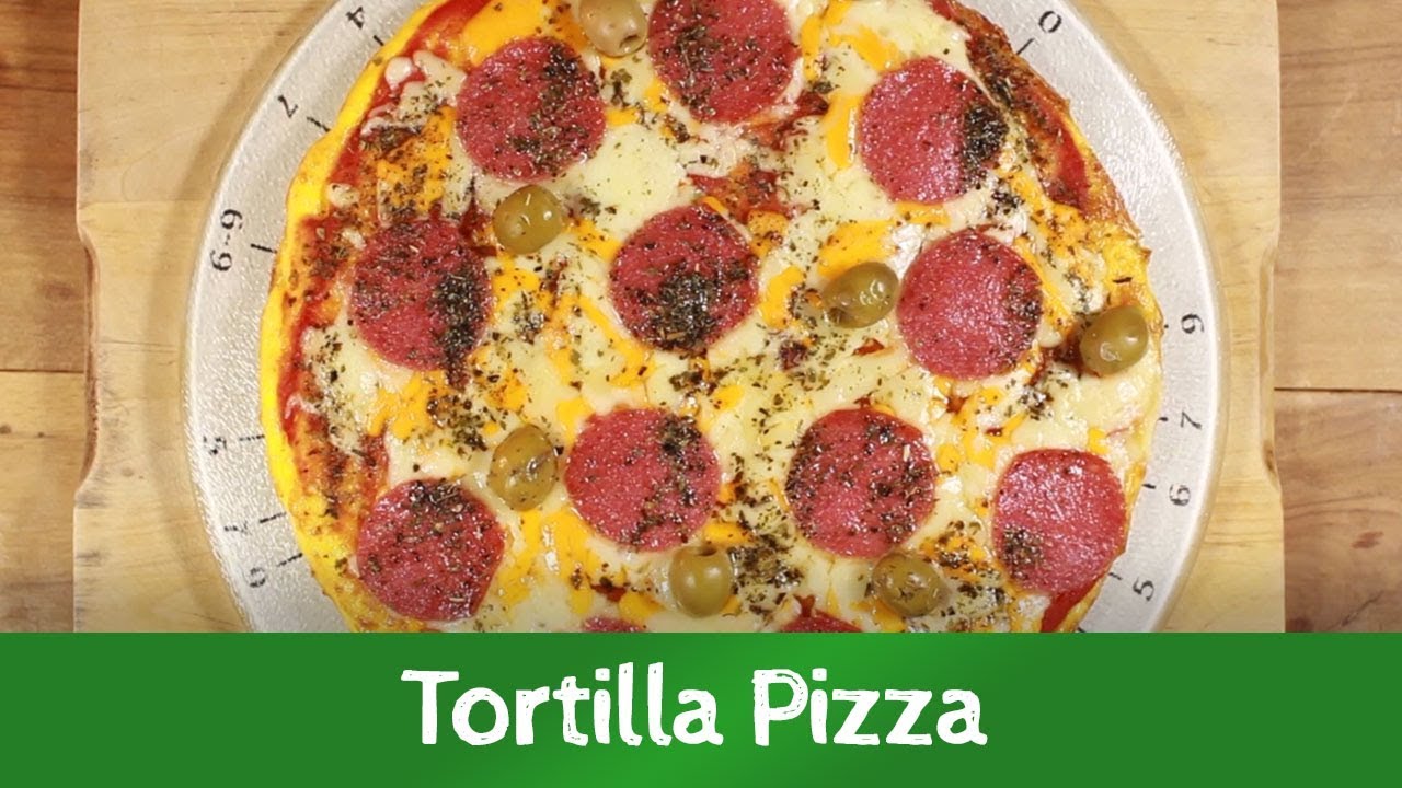 Cómo hacer una PIZZA SALUDABLE utilizando como base una TORTILLA FRANCESA