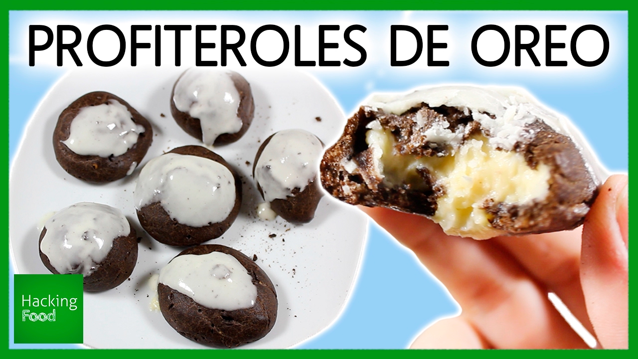PROFITEROLES de OREO ? rellenos de CREMA * Food Hacks en Hacking Food