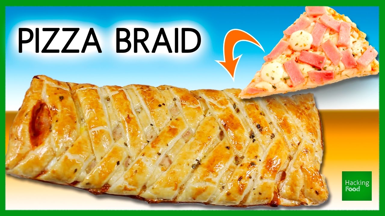 Receta fácil de TRENZA de HOJALDRE RELLENA ? Recetas originales en Hacking Food