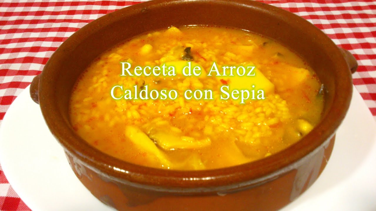Arroz caldoso con sepia, receta fácil y rápida