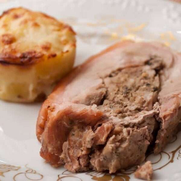 Receta de cochinillo relleno deshuesado