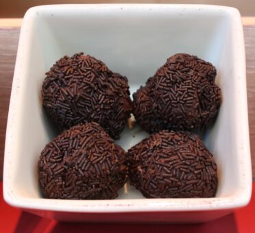 trufas de chocolate y coco