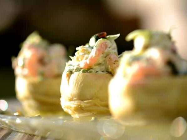 Receta de alcachofas rellenas de gambas