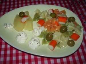 ensalada de pasta y pina