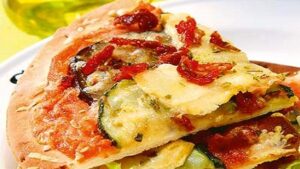 pizza de tofu y verdura