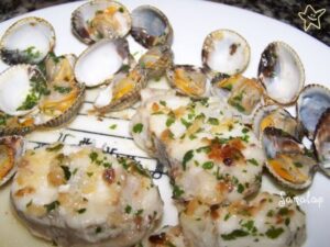 rape o merluza con berberechos
