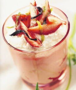 Tarrinas de requeson con fresas
