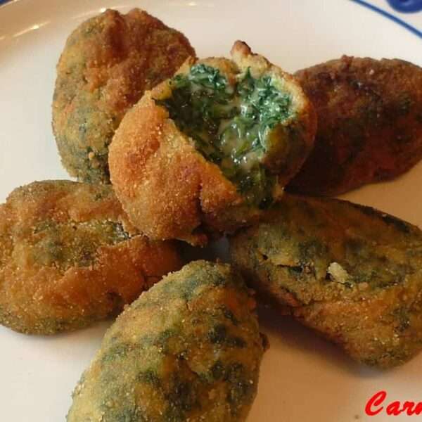 Croquetas de espinacas y jamón serrano