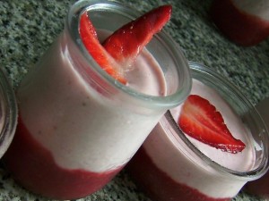 yogurt de fresa sin lactosa