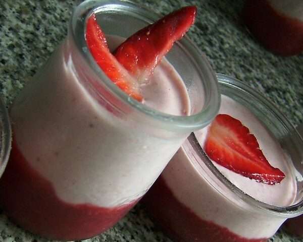 yogurt de fresa sin lactosa
