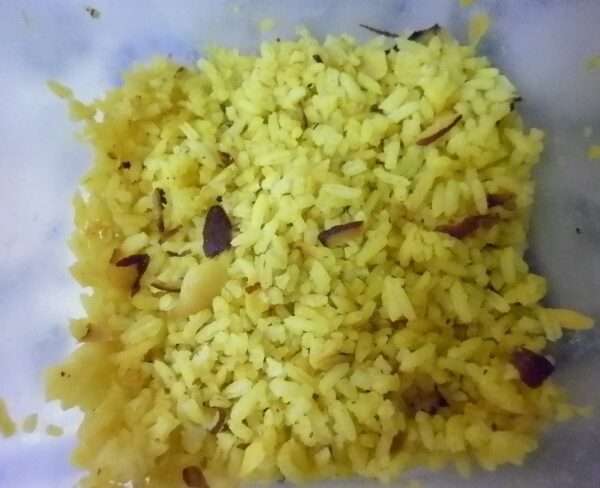 arroz con almendras