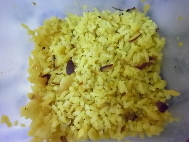 arroz con almendras