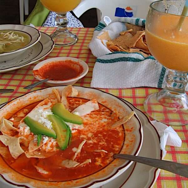 Receta de sopa de tortilla