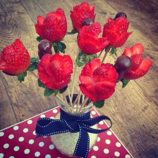 Ramo de fresas para San Valentín