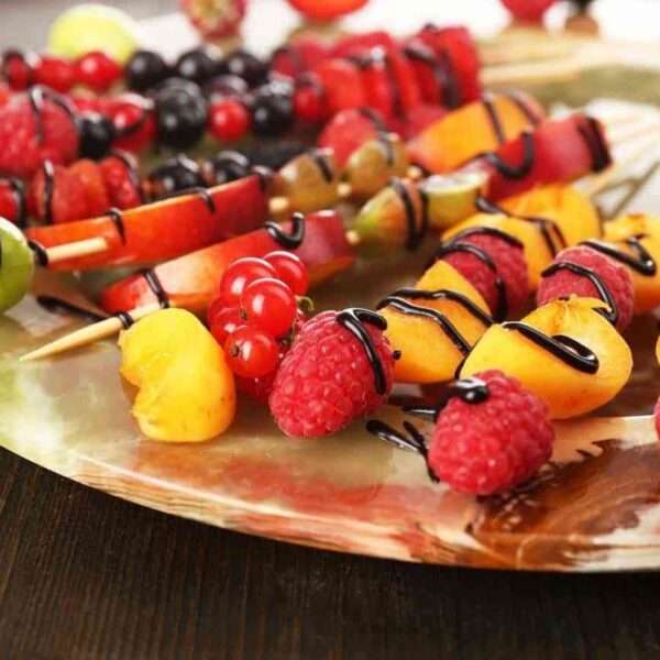 Brochetas de fruta para este verano
