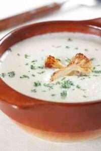 crema de coliflor