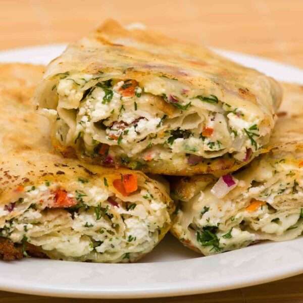 Diferentes recetas de wraps vegetarianos deliciosos