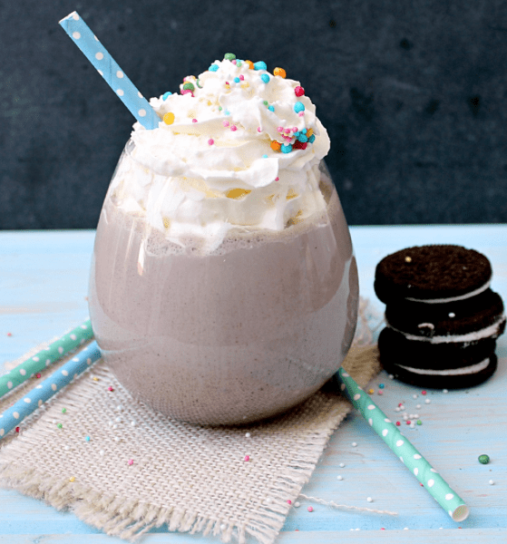 Receta de batido con galletas Oreo