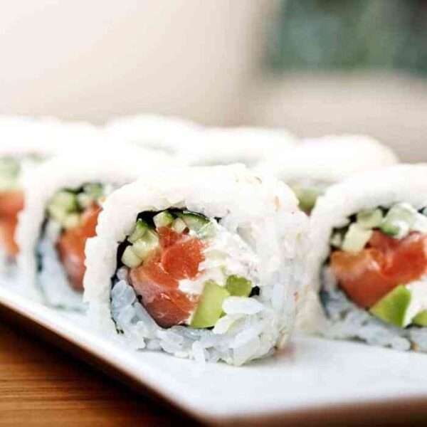 Sushi de salmón y aguacate con Thermomix