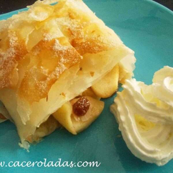 Riquísimo strudel de manzana