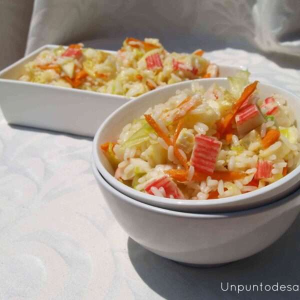 Refrescante ensalada de arroz