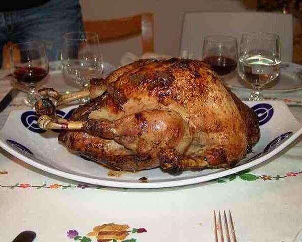 Delicioso pavo relleno