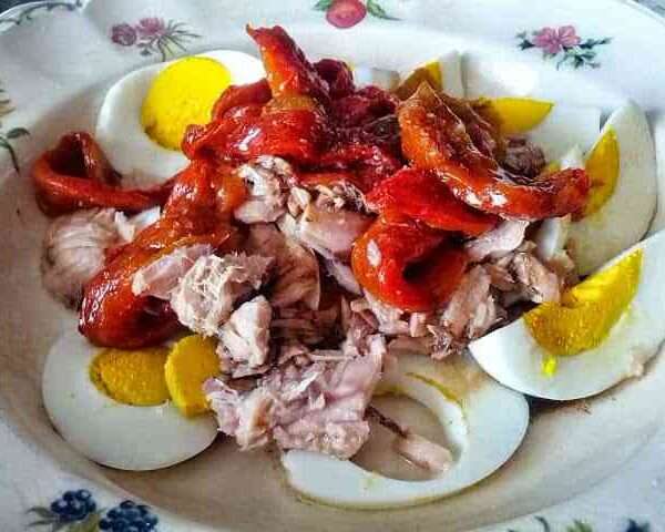 Receta de ensalada de pimientos asados