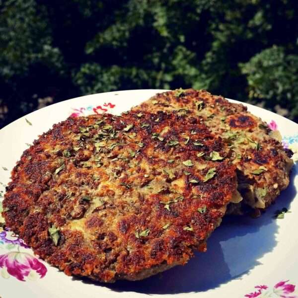 Receta vegana de hamburguesas de lentejas