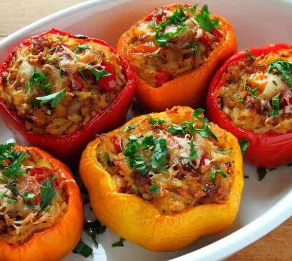 Receta de pimientos rellenos al horno