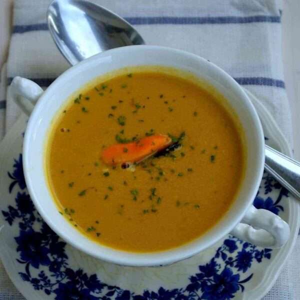 Receta navideña de crema de mejillones