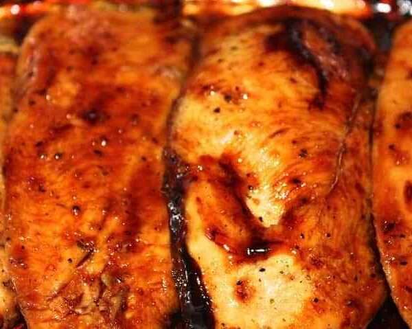 Pechugas de pollo caramelizadas realmente deliciosas