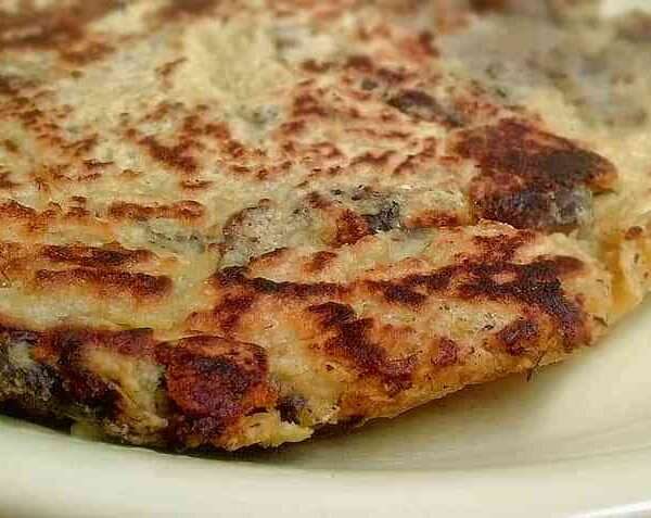 Tortilla de berenjenas y queso