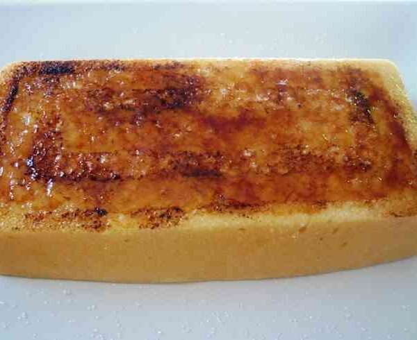 Receta navideña de turrón de yema tostada