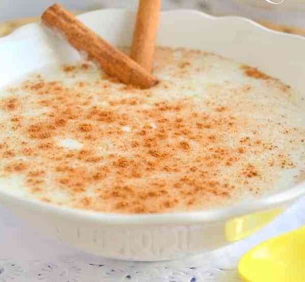 Postre casero de arroz con leche