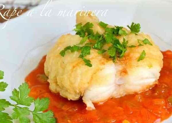 Receta de rape con salsa marinera