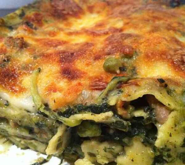 Receta de lasaña de verduras