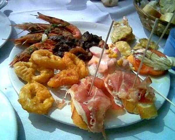 Tapas con vegetales