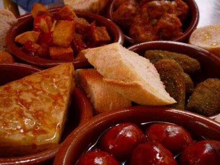 Diferentes y sabrosas tapas