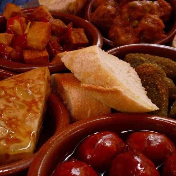 Diferentes y sabrosas tapas