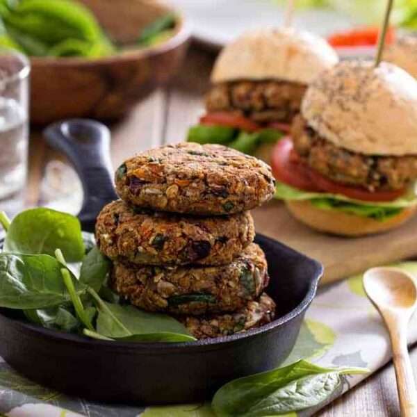 Cómo hacer hamburguesas veganas con legumbres