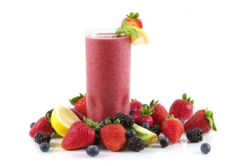 making smoothie