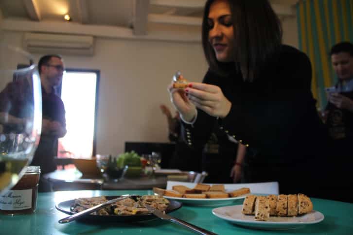 El foie gras en la clase de cocina de Madrid 