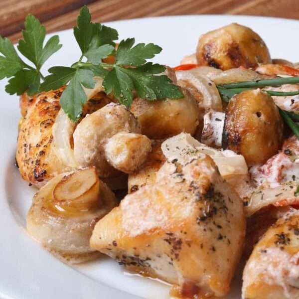 Receta de solomillo de pavo con champiñones