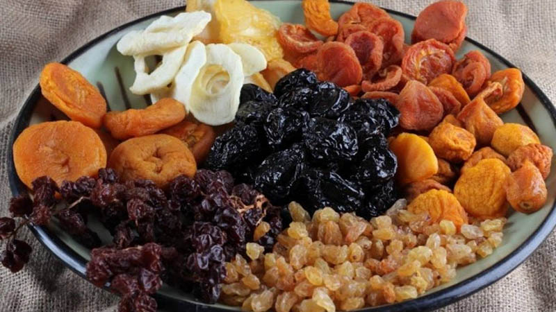 frutas desecadas