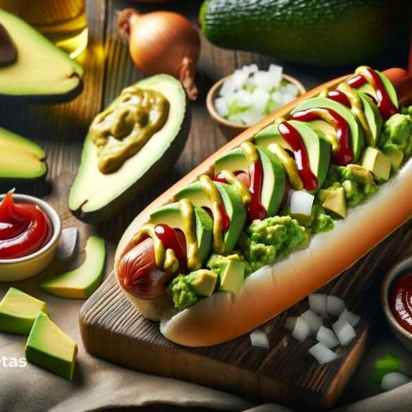 Un Hot Dog muy especial con aguacate