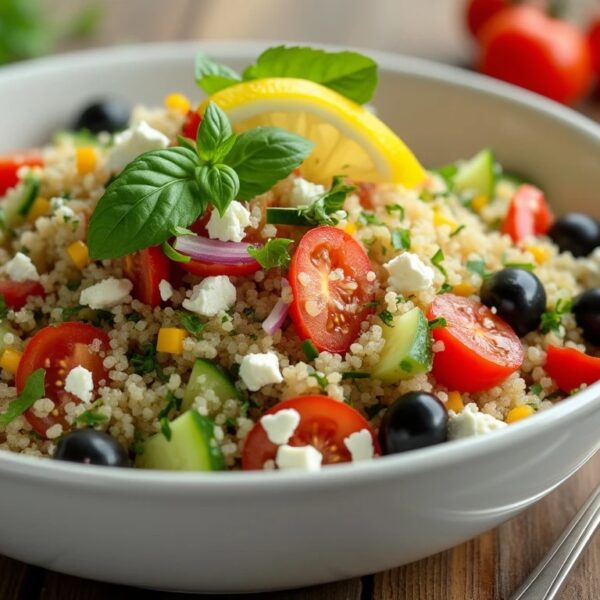 Ensalada de quinoa con vegetales y aderezo de limón: Una receta fresca y saludable para el verano