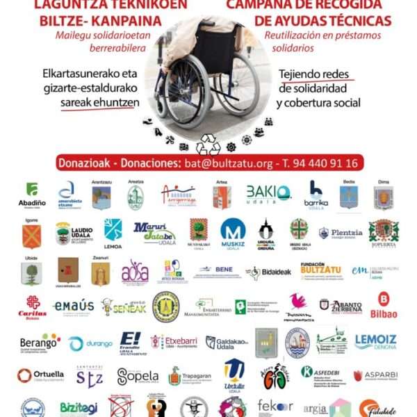 En marcha la V Campaña de Recogida de Ayudas Técnicas en Bizkaia