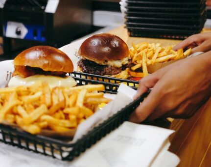 Ham Fresh Burger Patatas fritas