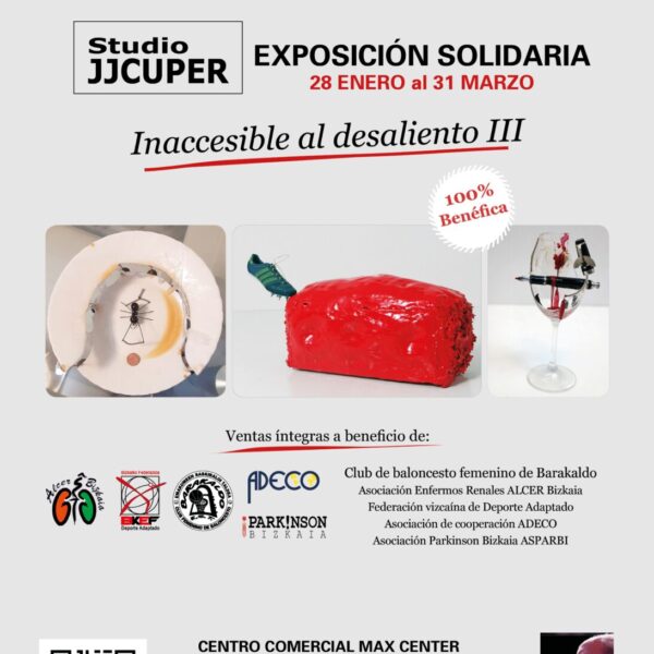 Nueva exposición solidaria de JJCuper en Max Center Barakaldo