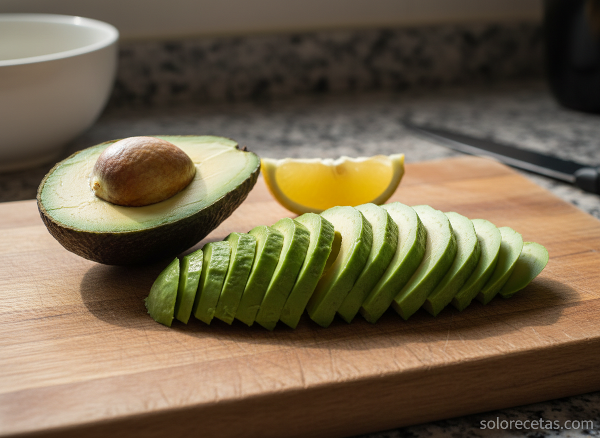 Sándwich de pavo y aguacate: receta fácil en 10 minutos 1 Aguacate maduro laminado en tiras finas para el sándwich
